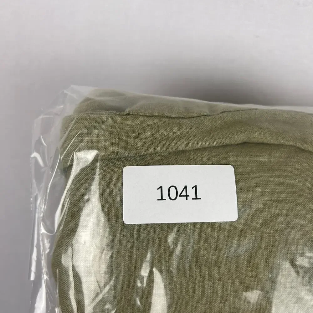 Quince Linen Elastic Waist Pull On Pants Olive Green Women's Size S